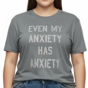 TORRID "Anxiety" Graphic Classic Fit Heritage Jersey Crew Tee NWT Size 3X